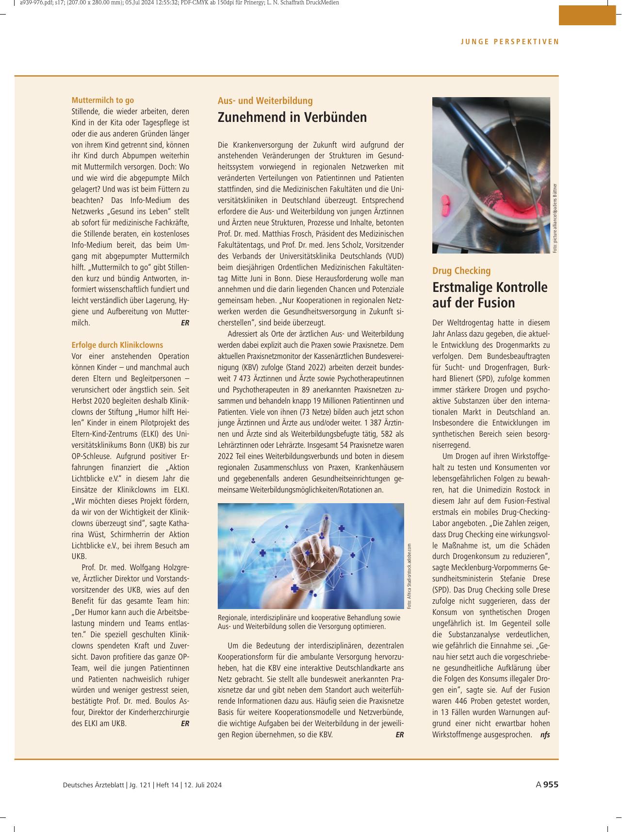 Vorschauseite 1: Ausund Weiterbildung: Zunehmend in Verbünden