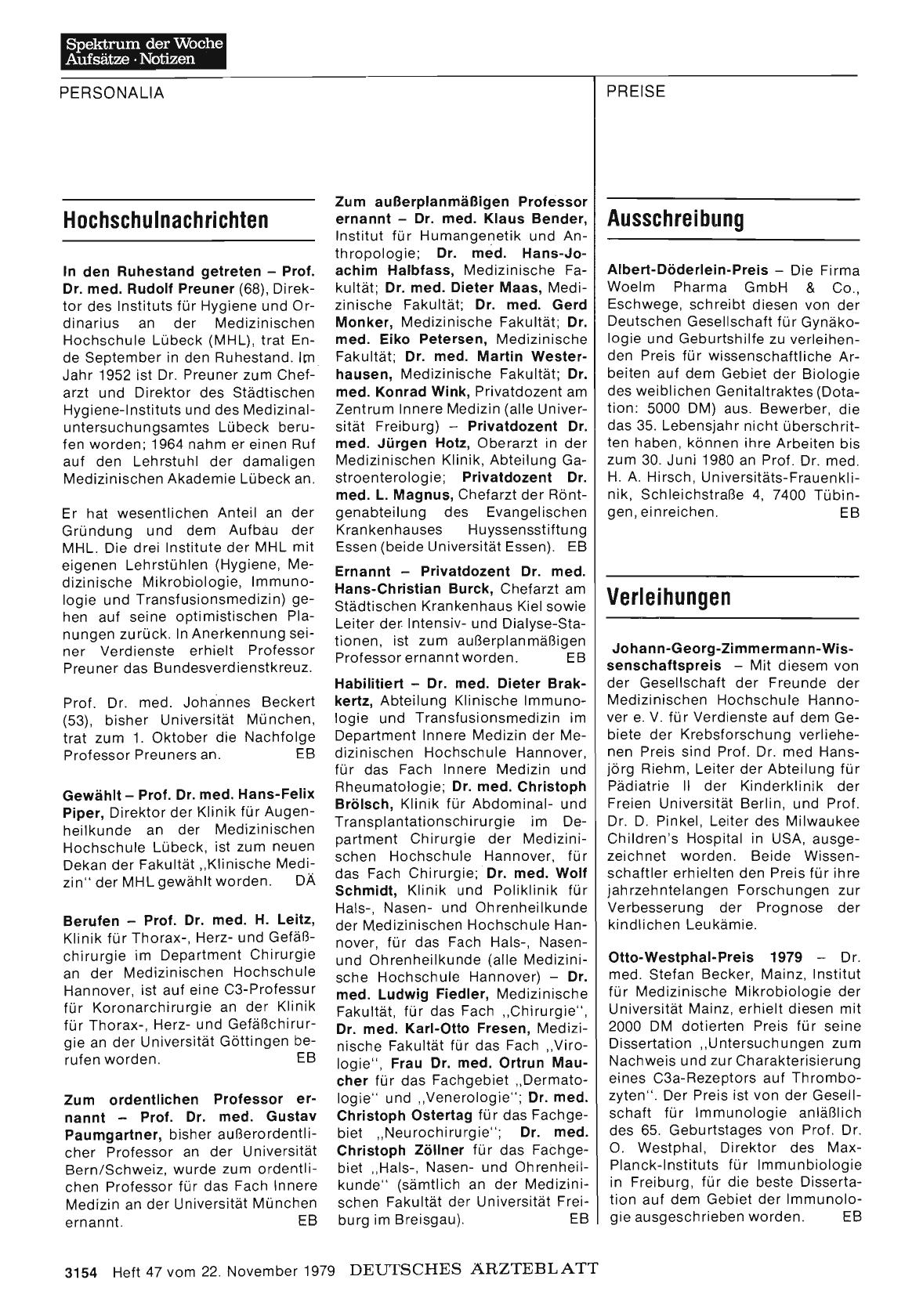 Vorschauseite 1: Hochschulnachrichten
