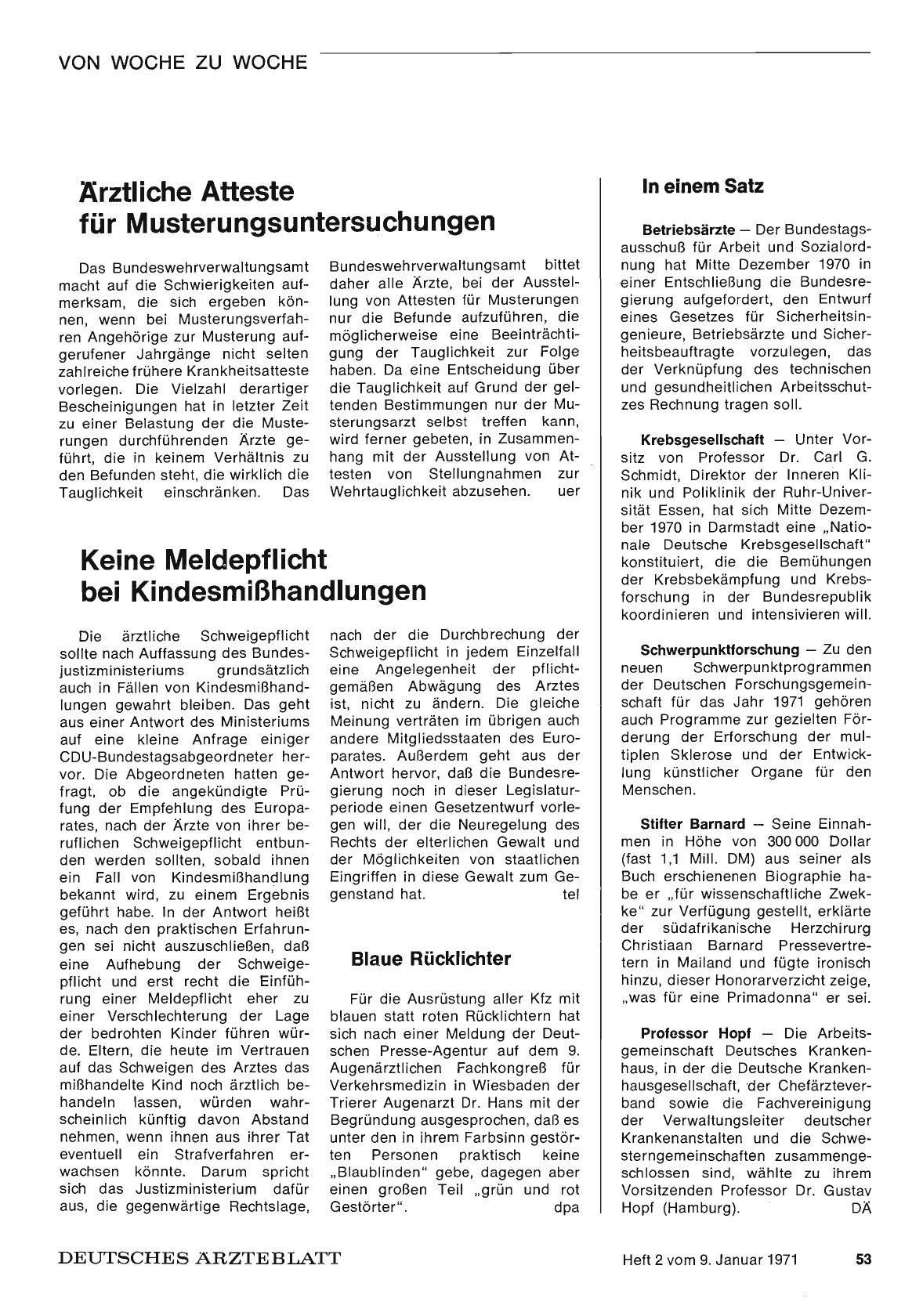 Vorschauseite 1: Blaue Rücklichter