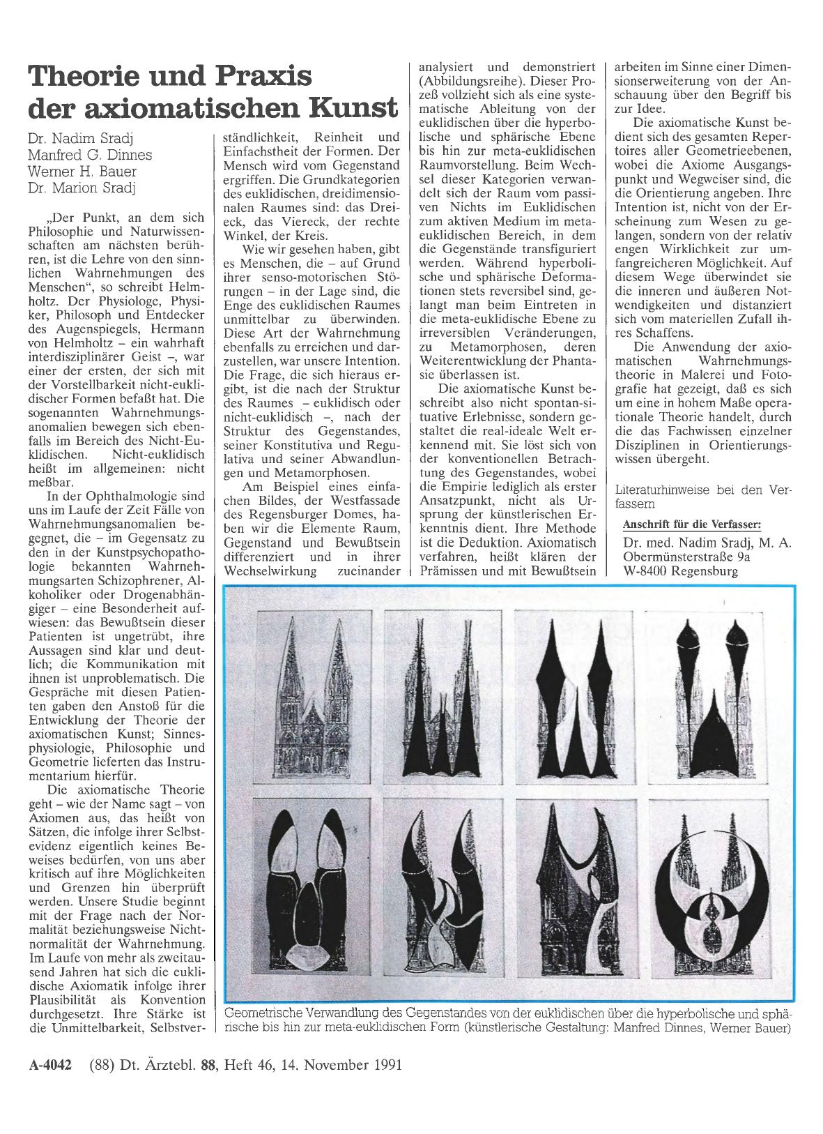Vorschauseite 1: Theorie und Praxis der axiomatischen Kunst