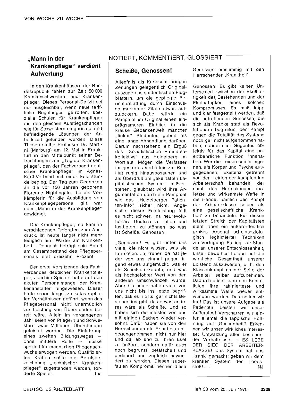 Vorschauseite 1: Scheiße, Genossen!