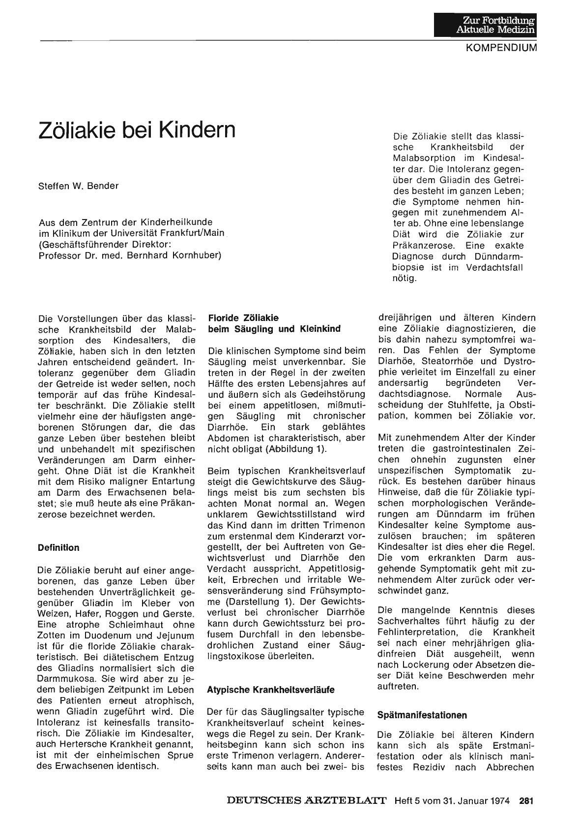 Vorschauseite 1: Zöliakie bei Kindern