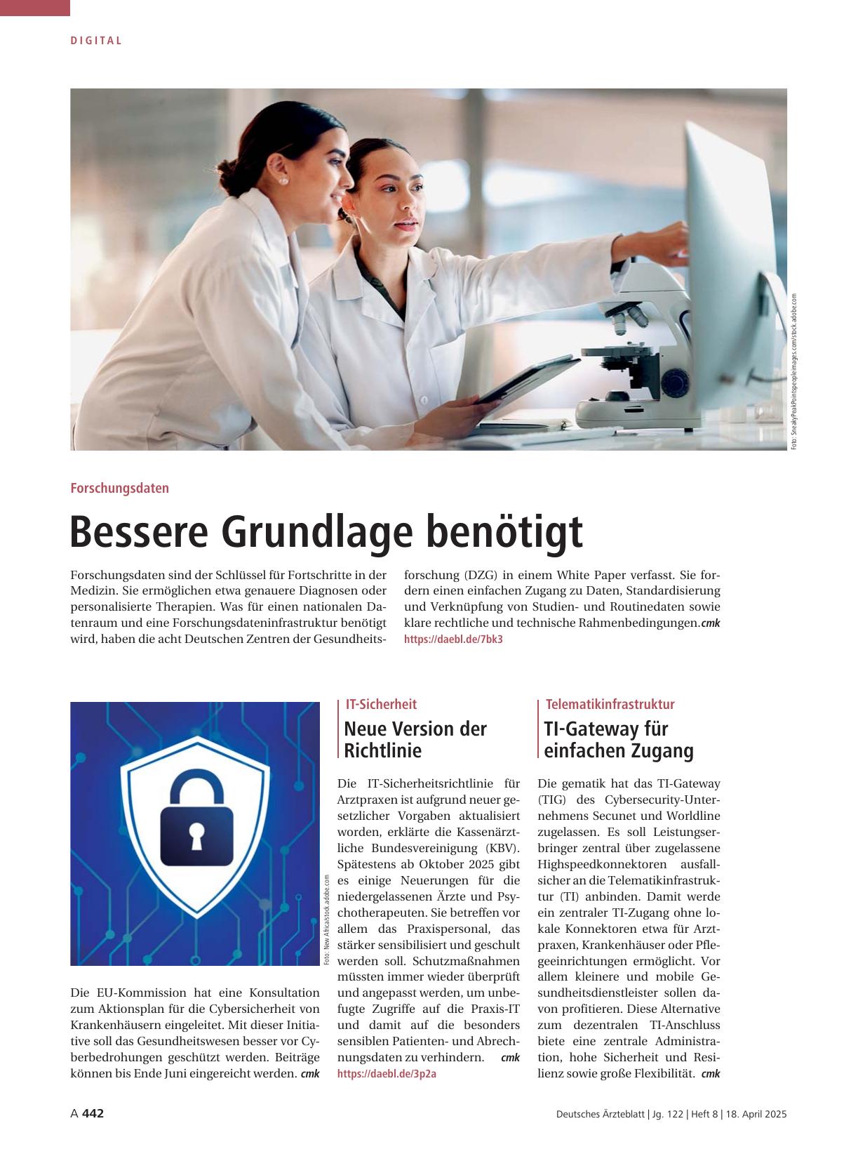 Vorschauseite 1: IT-Sicherheit: Neue Version der Richtlinie