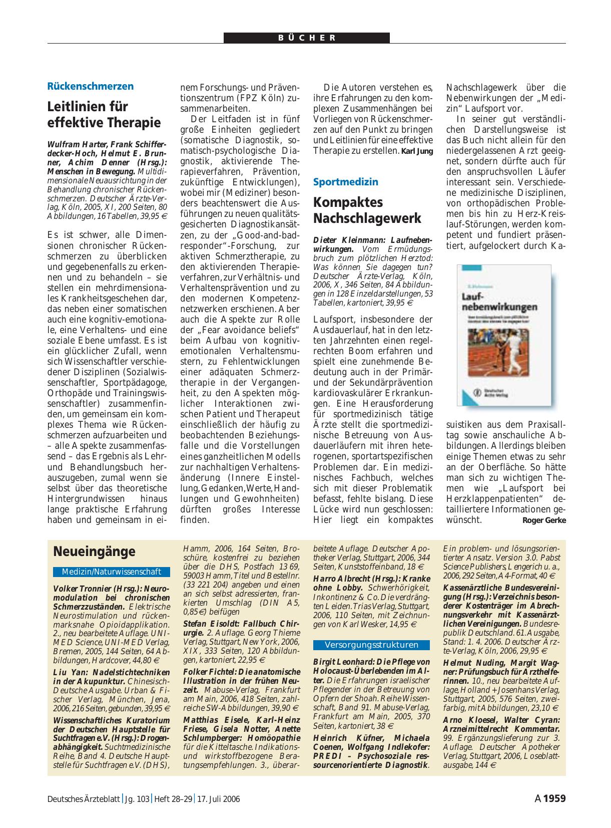 Vorschauseite 1: Laufnebenwirkungen. Vom Ermüdungsbruch zum plötzlichen Herztod