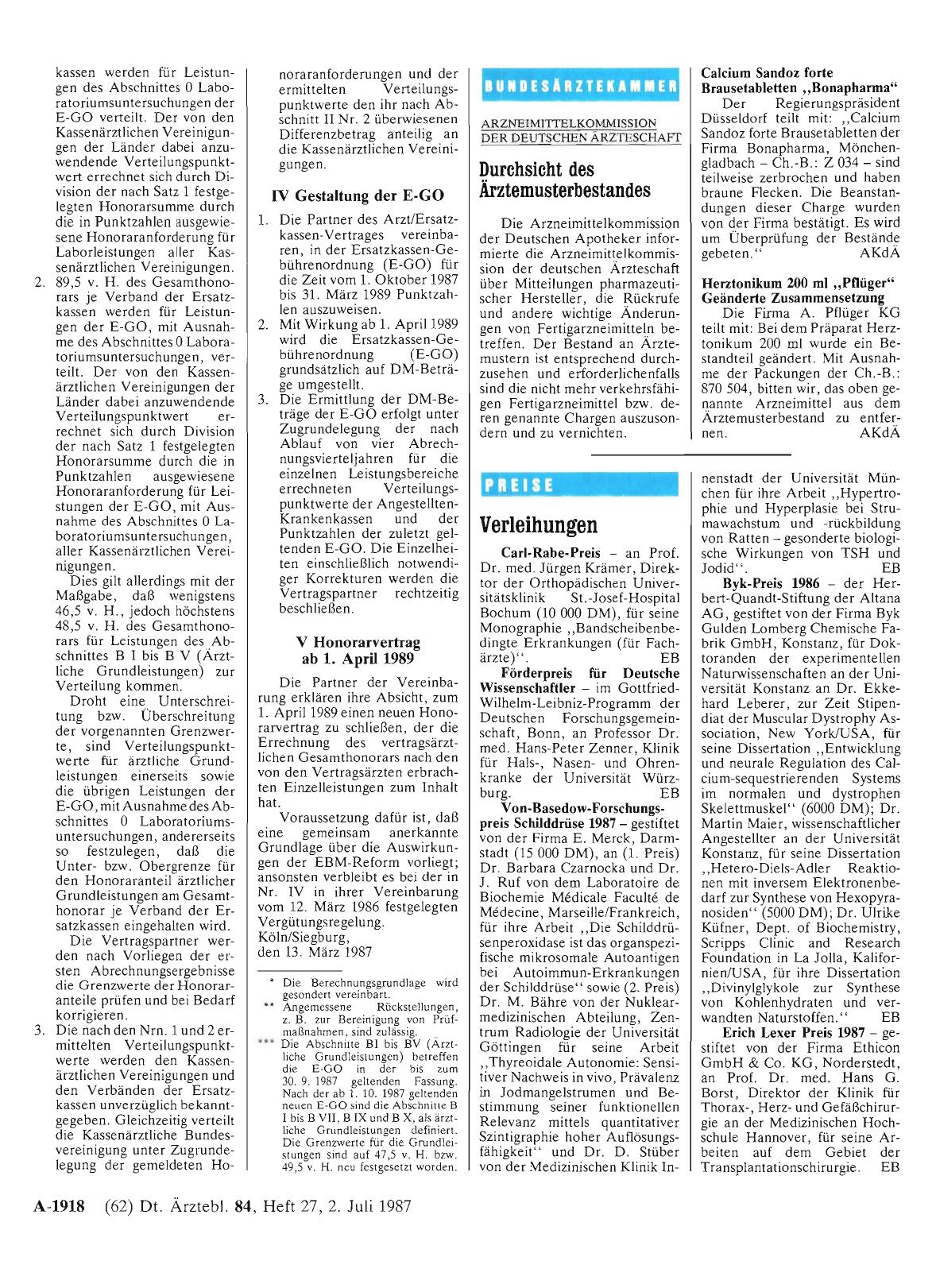 Vorschauseite 1: Durchsicht des Ärztemusterbestandes