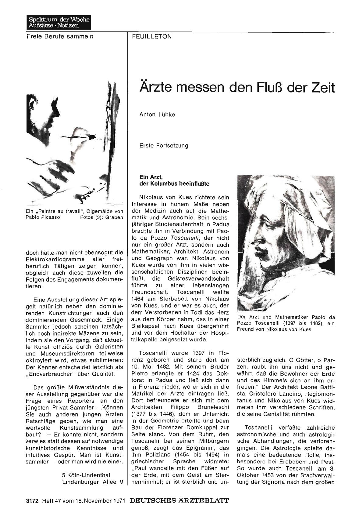 Vorschauseite 1: Ärzte messen den Fluß der Zeit