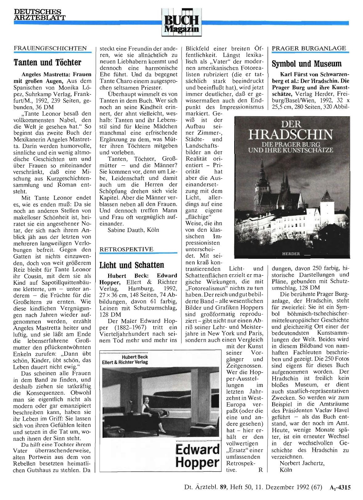 Vorschauseite 1: RETROSPEKTIVE: Licht und Schatten