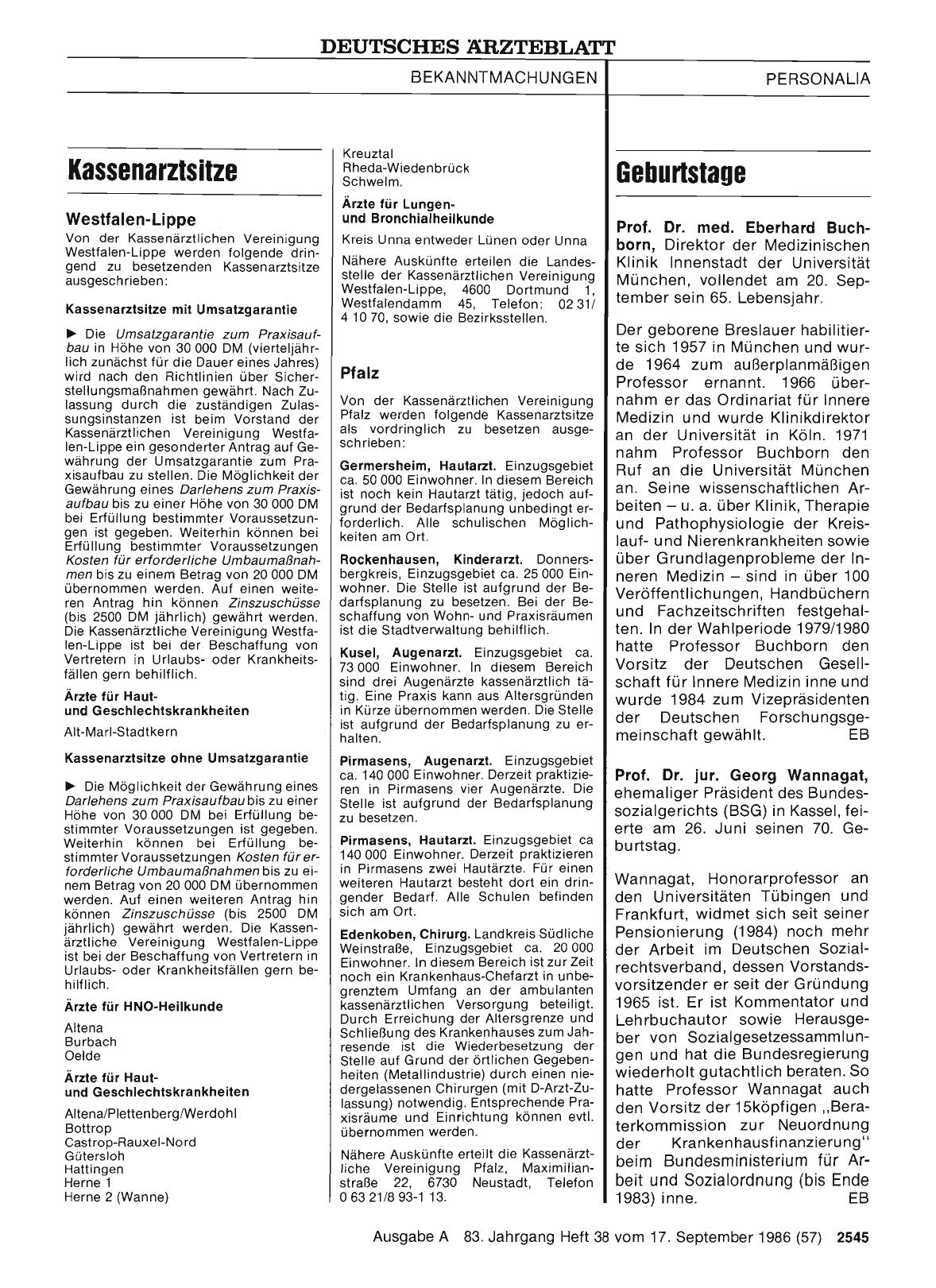 Vorschauseite 1: Kassenarztsitze