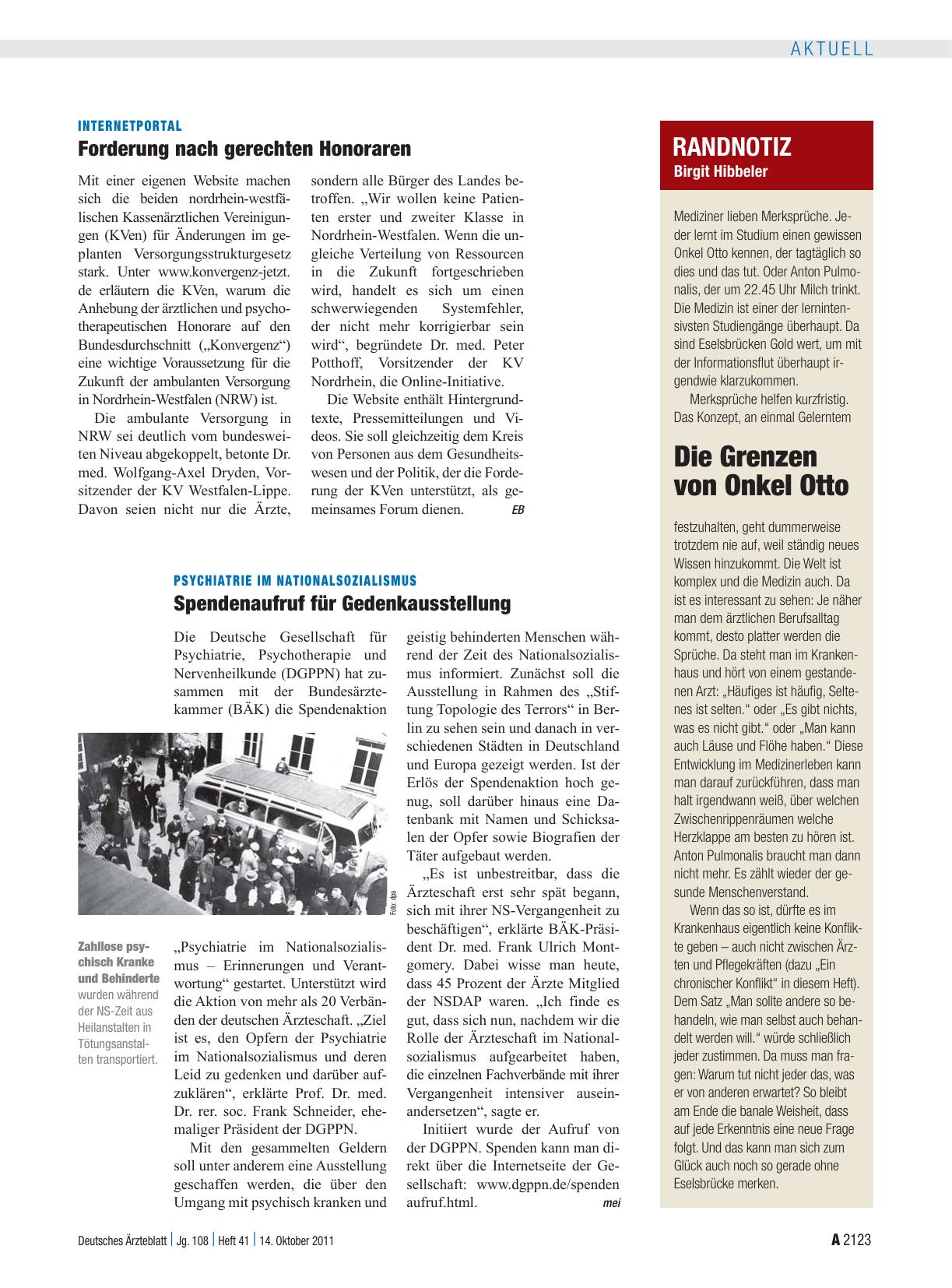 Vorschauseite 1: Randnotiz: Die Grenzen von Onkel Otto