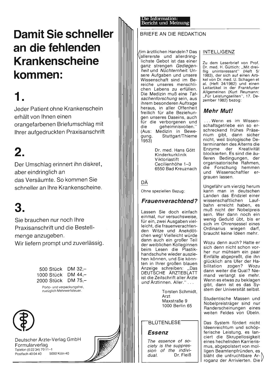 Vorschauseite 1: INTELLIGENZ: Mehr Mut!