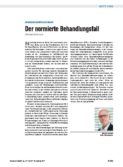 Vorschauseite 1: Gesundheitsdienstleistungen: Der normierte Behandlungsfall