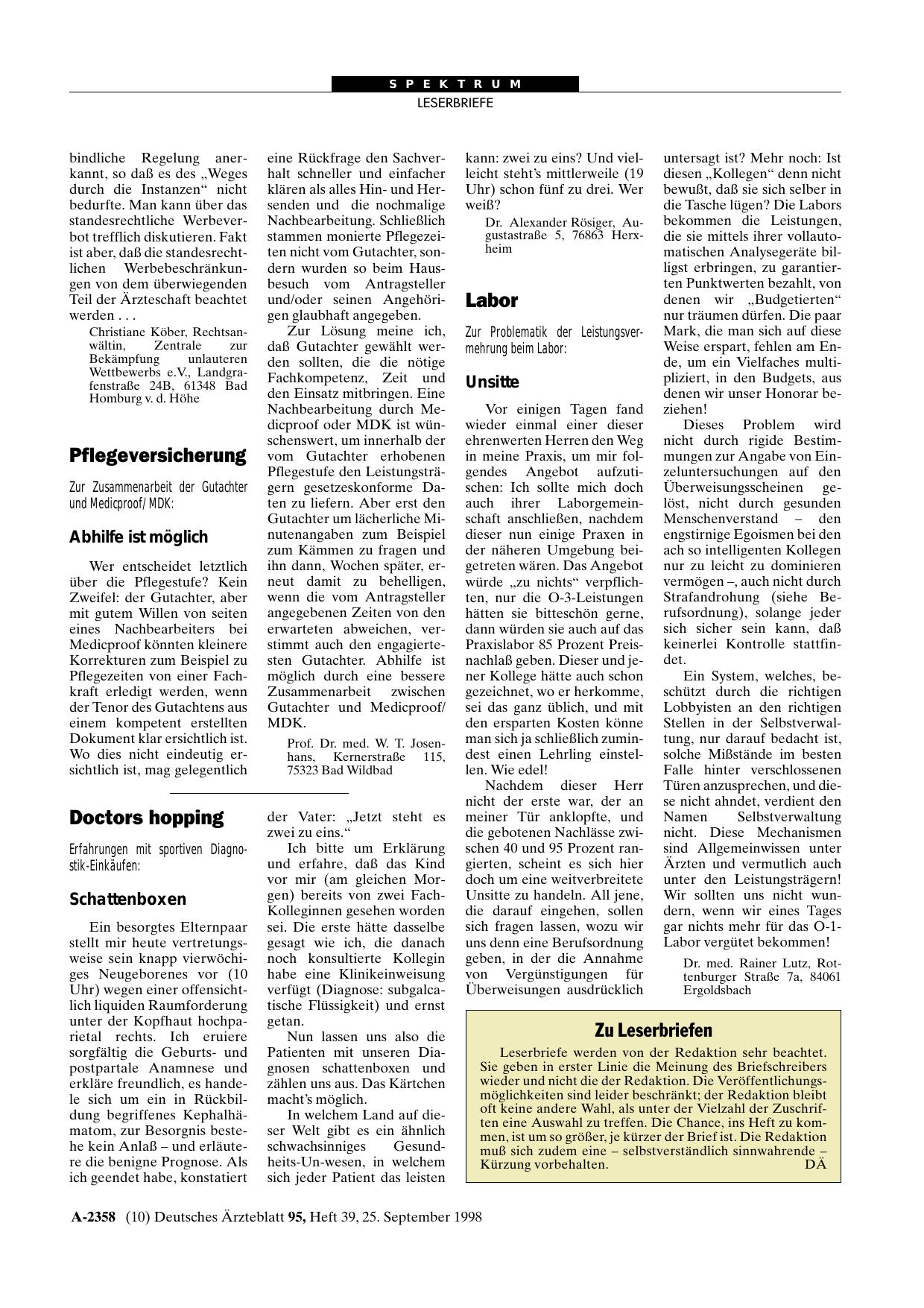 Vorschauseite 1: Labor: Unsitte