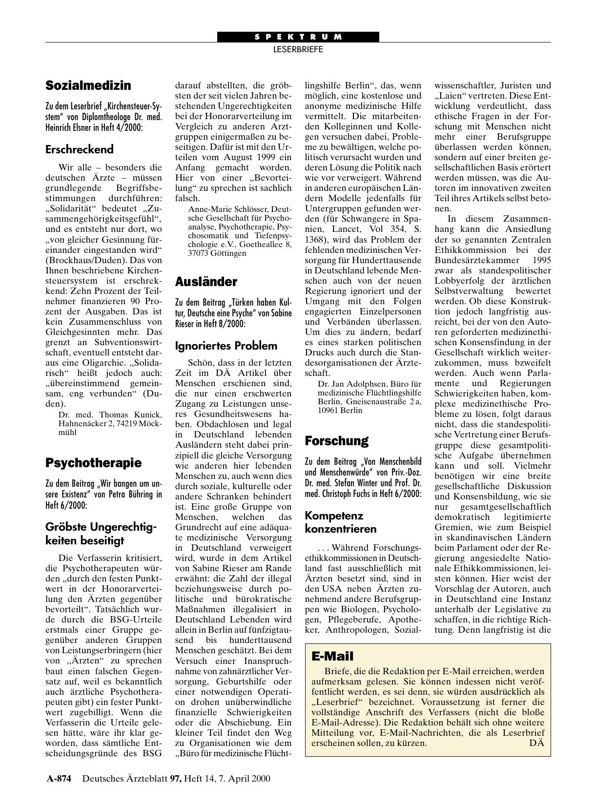 Vorschauseite 1: Ausländer: Ignoriertes Problem