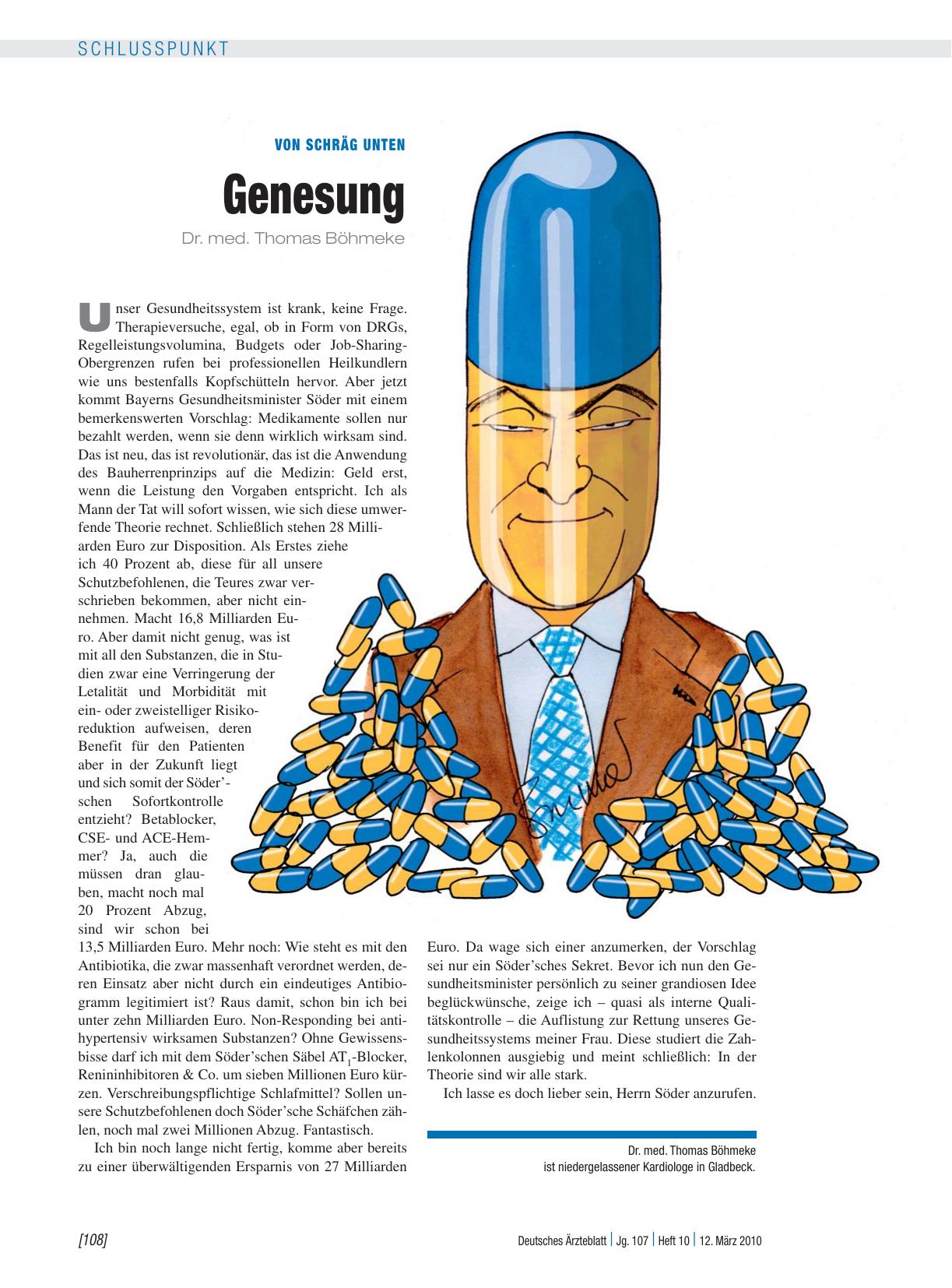 Vorschauseite 1: Von schräg unten: Genesung
