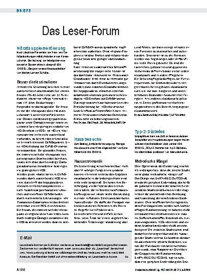 Vorschauseite 1: Nitratsupplementierung: Besser direkt stimulieren