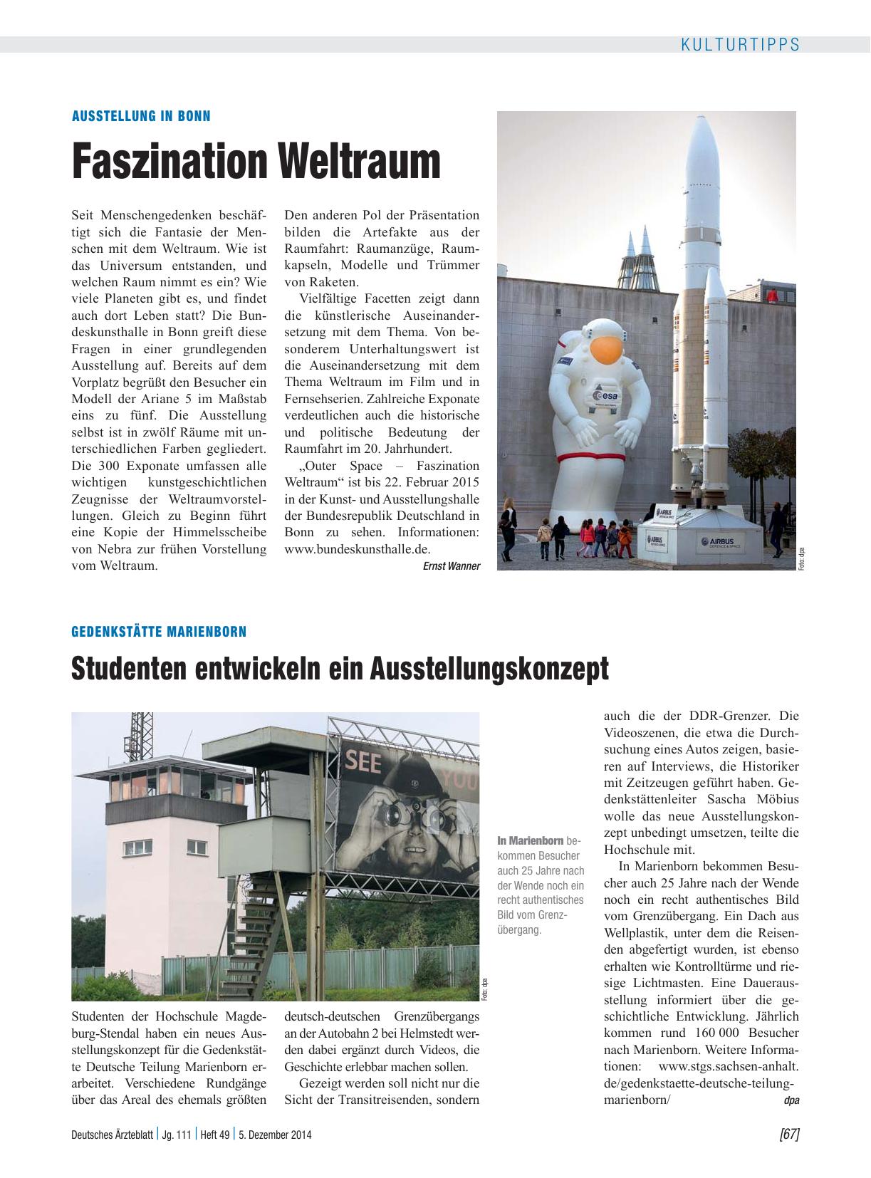 Vorschauseite 1: Gedenkstätte Marienborn: Studenten entwickeln ein Ausstellungskonzept
