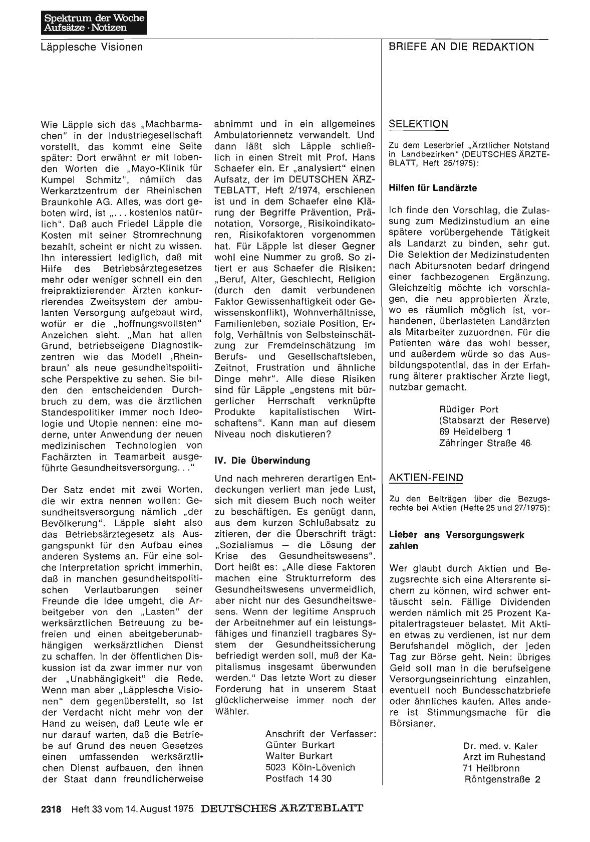 Vorschauseite 1: AKTIEN-FEIND: Lieber ans Versorgungswerk zahlen