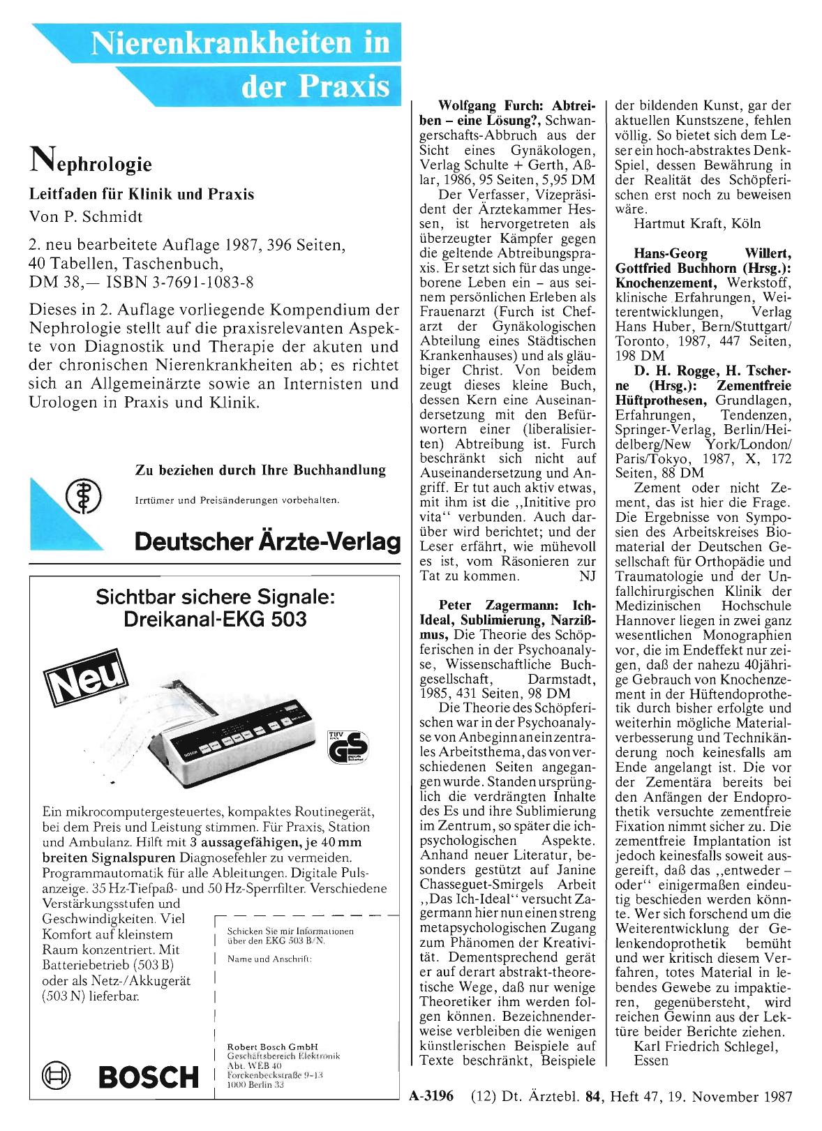 Vorschauseite 1: Wolfgang Furch: Abtreiben — eine Lösung?