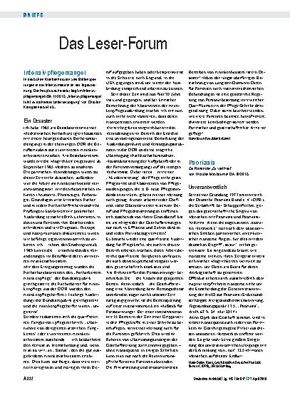 Vorschauseite 1: Psoriasis: Unverantwortlich