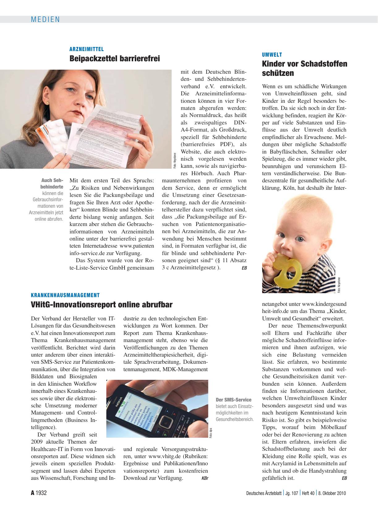 Vorschauseite 1: Umwelt: Kinder vor Schadstoffen schützen