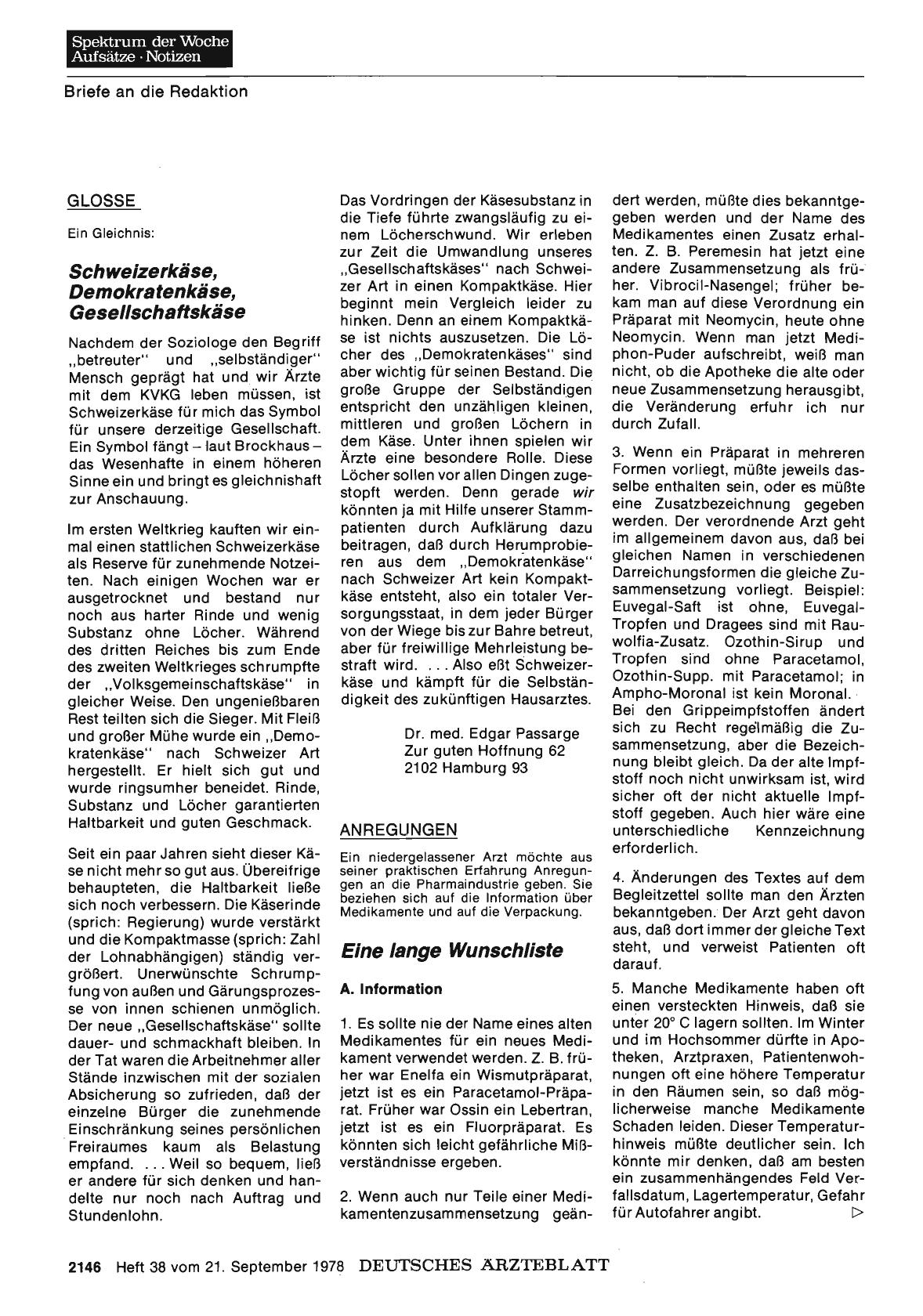 Vorschauseite 1: ANREGUNGEN: Eine lange Wunschliste
