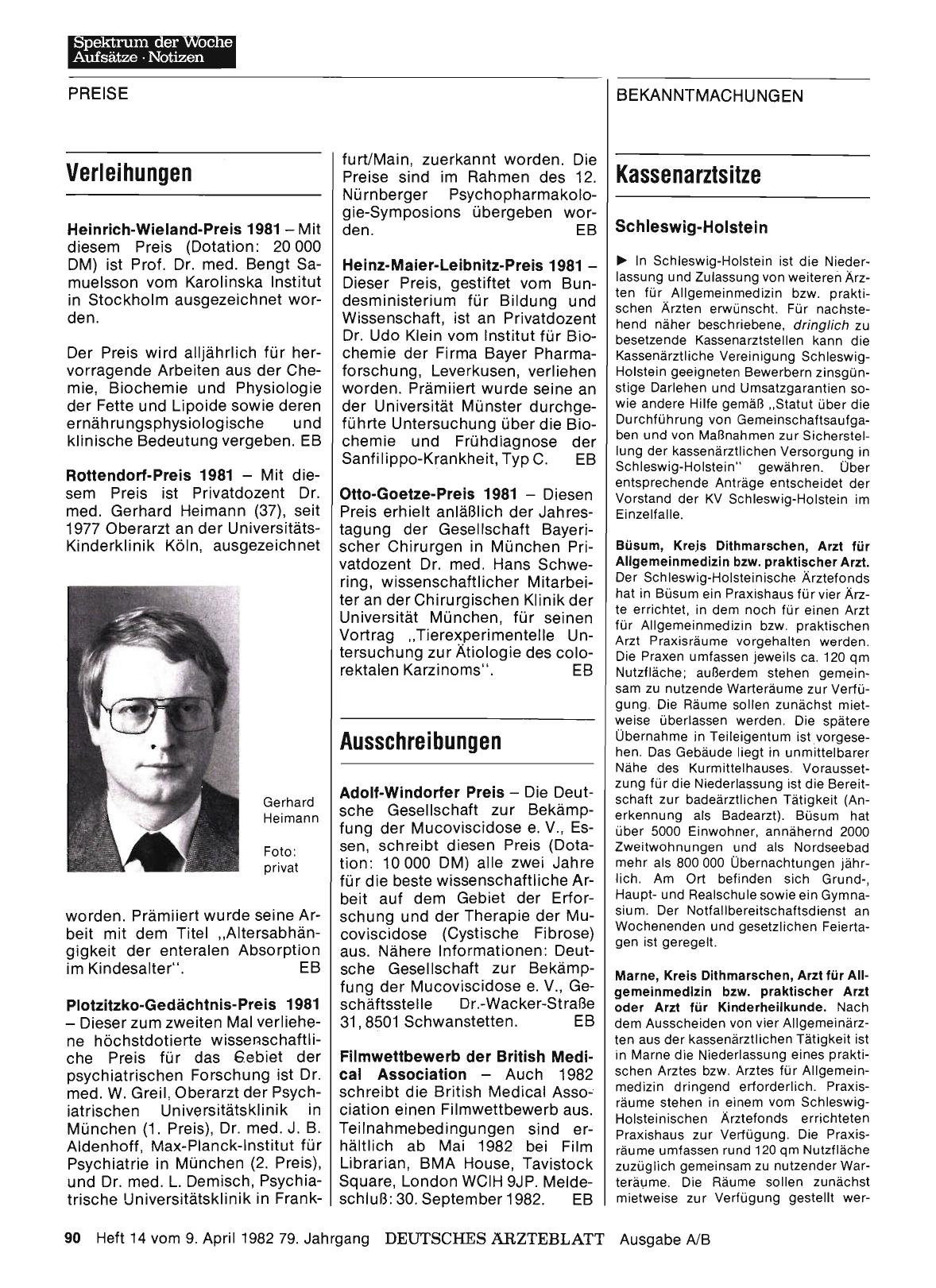 Vorschauseite 1: Ausschreibungen