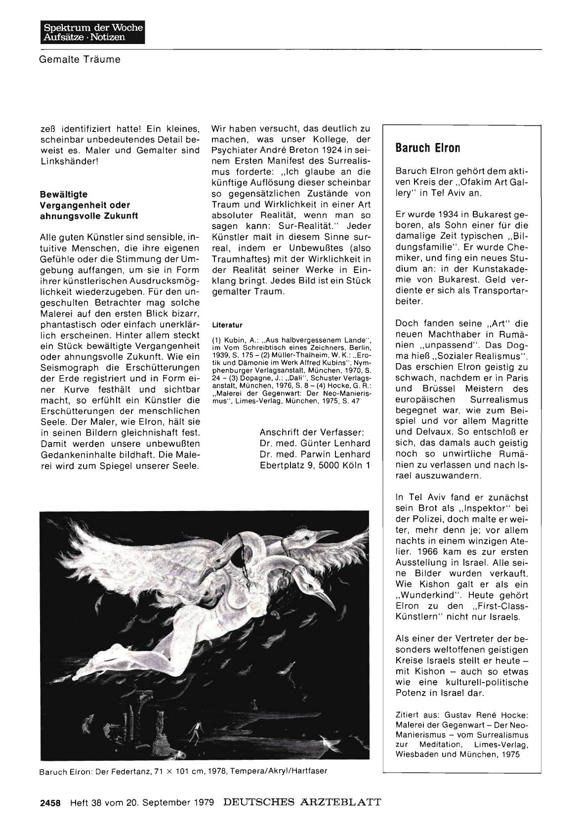 Vorschauseite 1: Baruch Elron