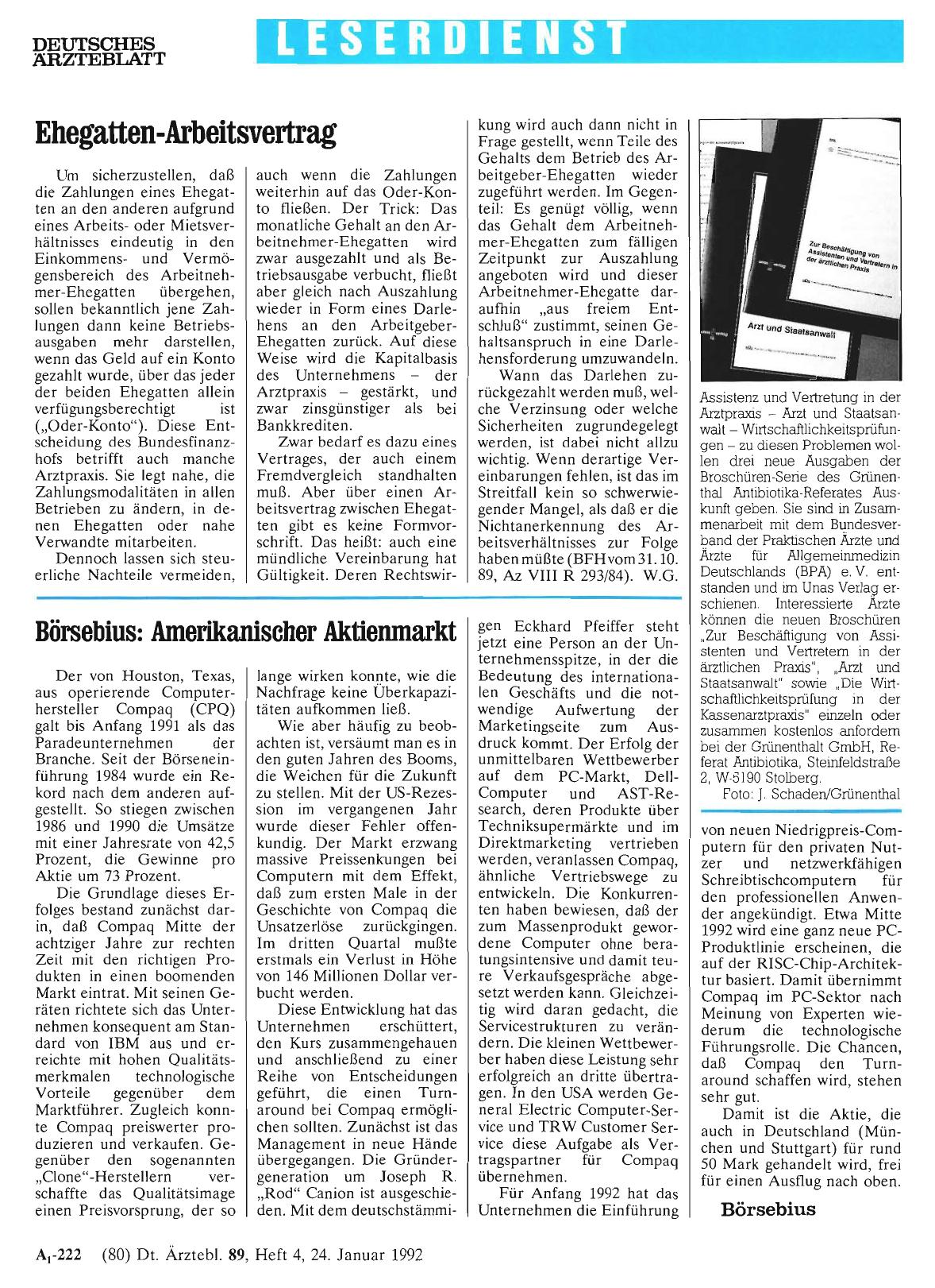 Vorschauseite 1: Ehegatten-Arbeitsvertrag