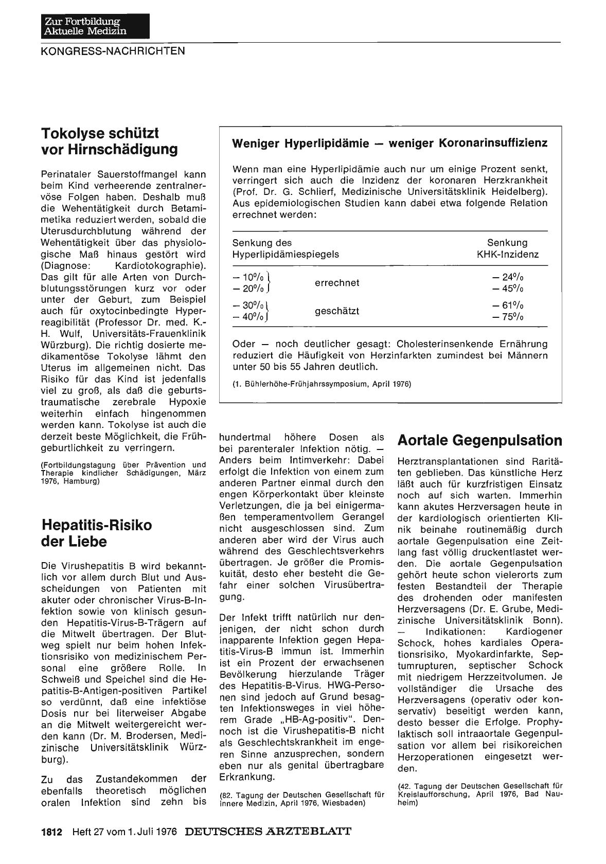 Vorschauseite 1: Hepatitis-Risiko der Liebe