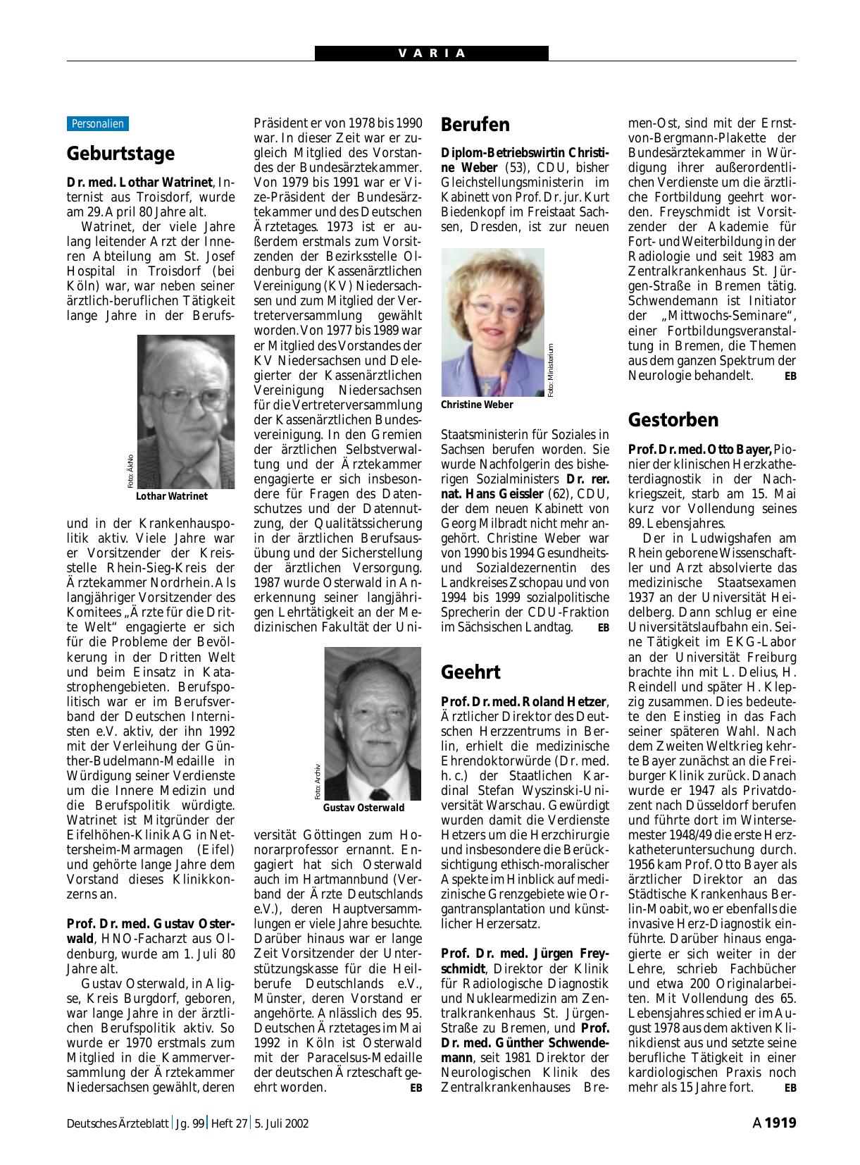 Vorschauseite 1: Geehrt