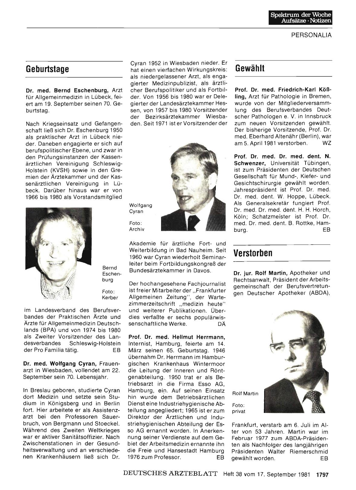 Vorschauseite 1: Verstorben