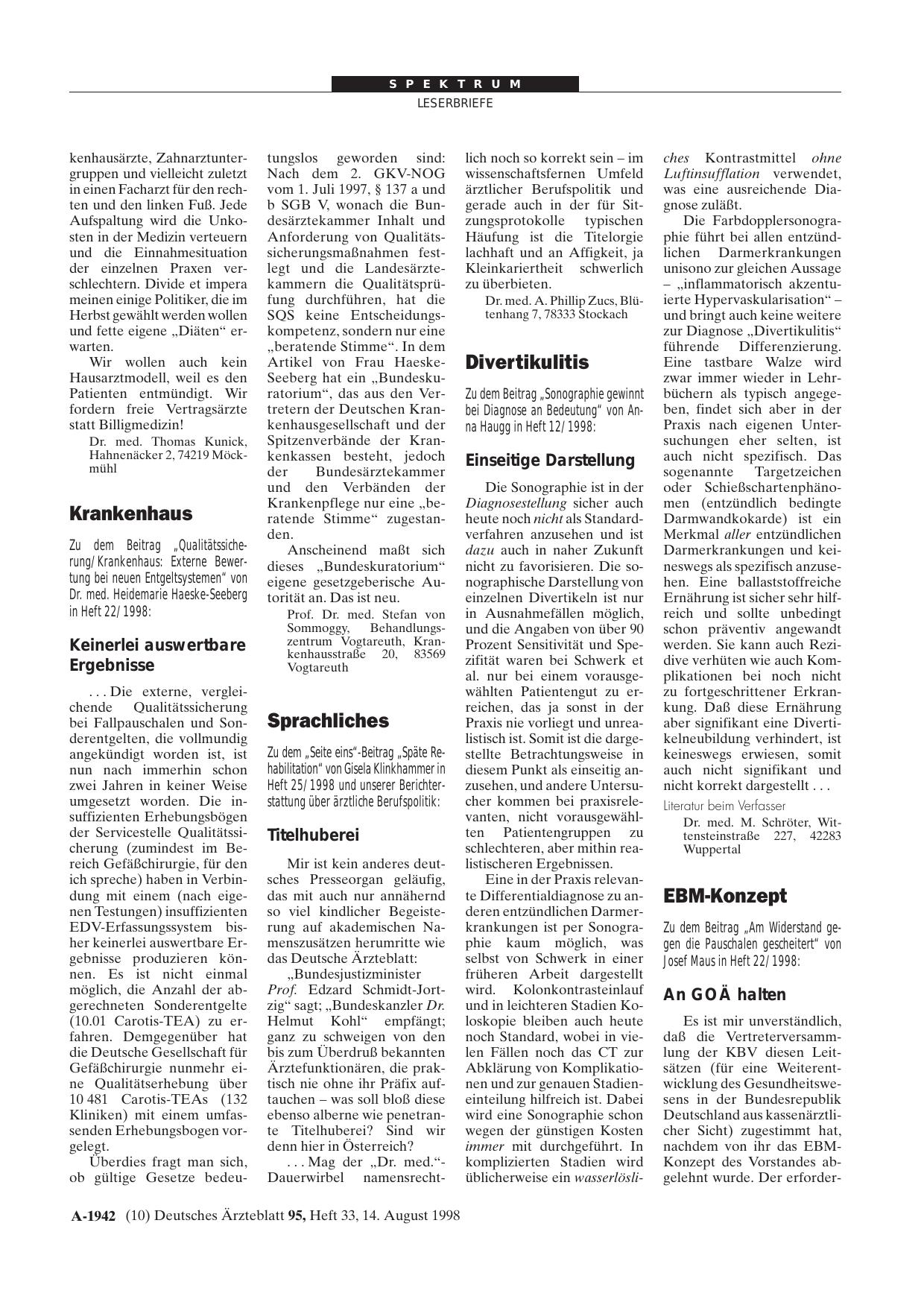 Vorschauseite 1: Sprachliches: Titelhuberei