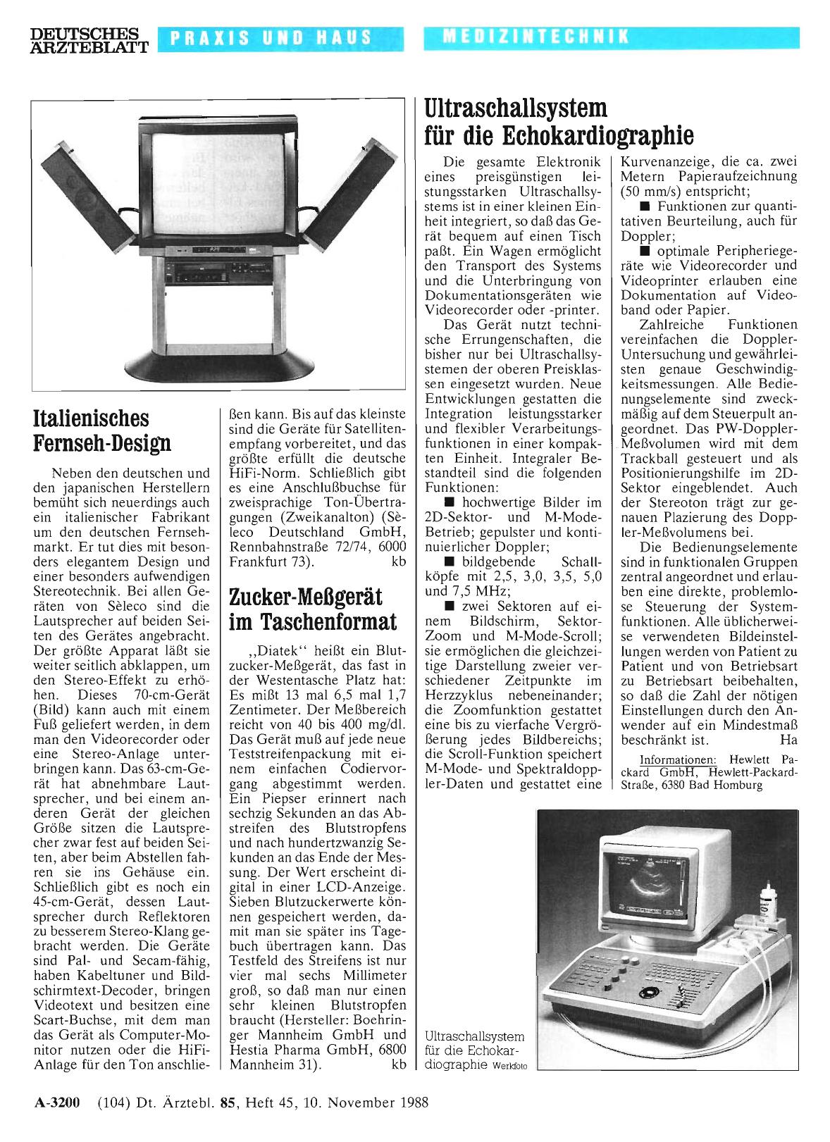 Vorschauseite 1: Italienisches Fernseh-Design