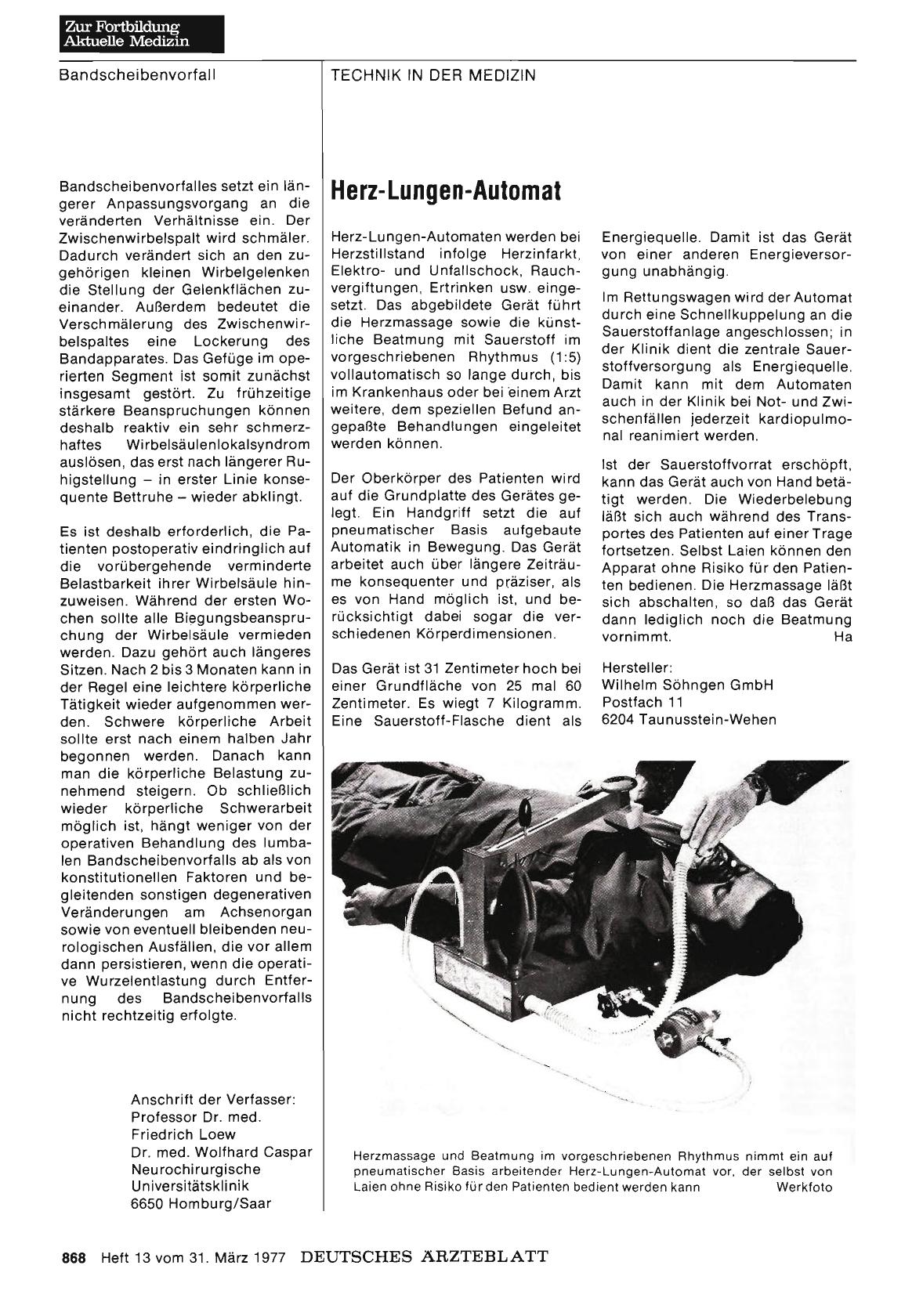 Vorschauseite 1: Herz-Lungen-Automat