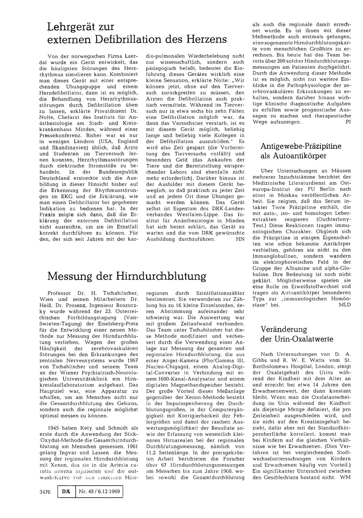 Vorschauseite 1: Antigewebe-Präzipitine als Autoantikörper