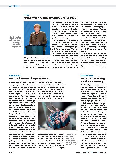 Vorschauseite 1: Samenspende: Recht auf Auskunft festgeschrieben