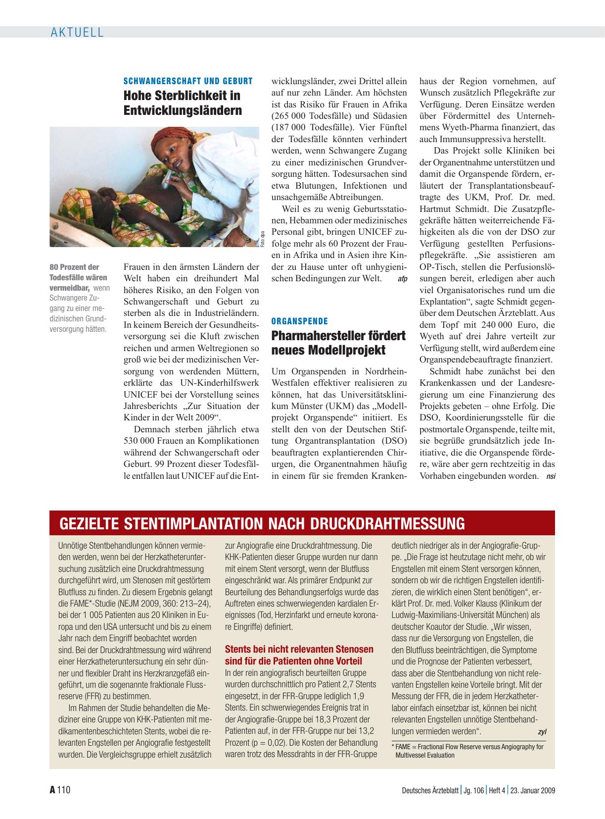Vorschauseite 1: Gezielte Stentimplantation nach Druckdrahtmessung