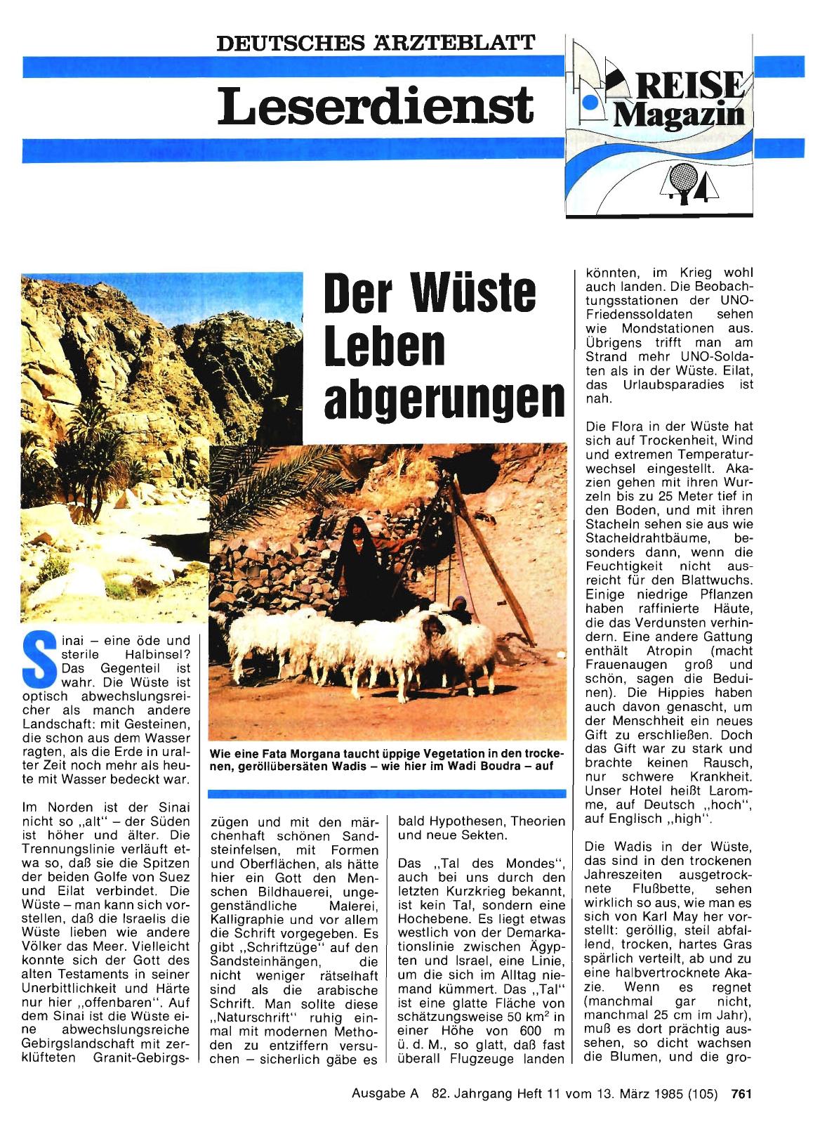 Vorschauseite 1: Der Wüste Leben abgerungen