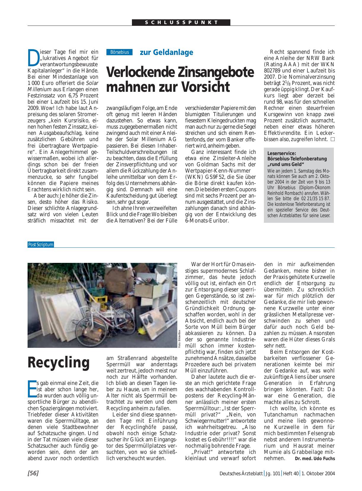 Vorschauseite 1: Recycling