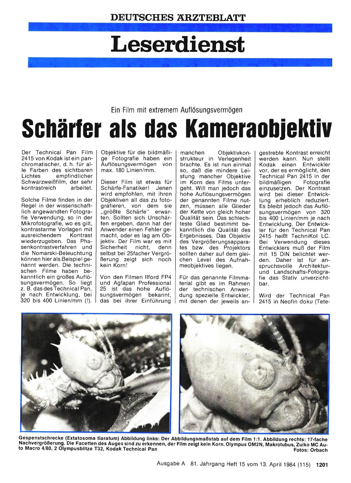 Vorschauseite 1: Schärfer als das Kameraobjektiv