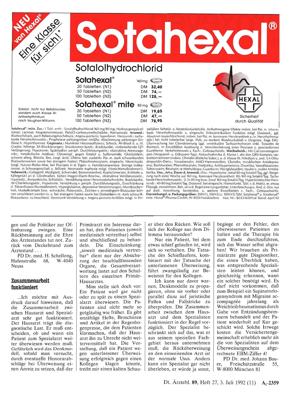Vorschauseite 1: HAUSARZTMODELL: Zusammenarbeit funktioniert
