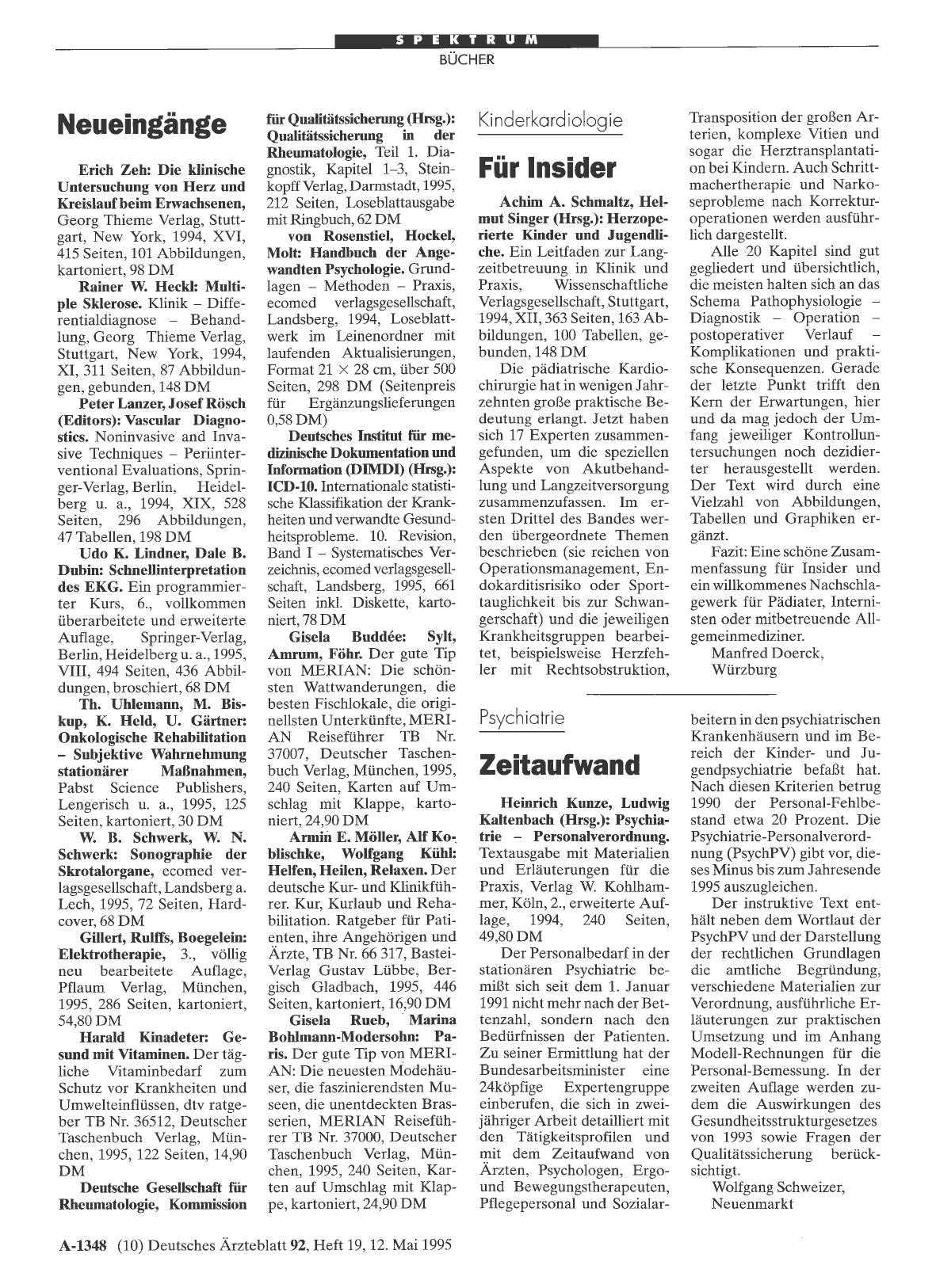 Vorschauseite 1: Psychiatrie: Zeitaufwand