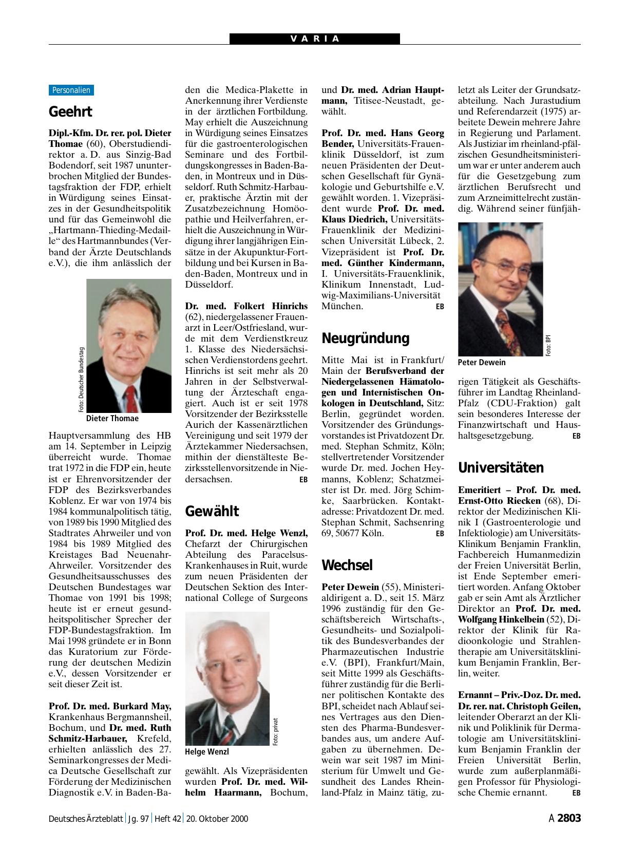 Vorschauseite 1: Universitäten