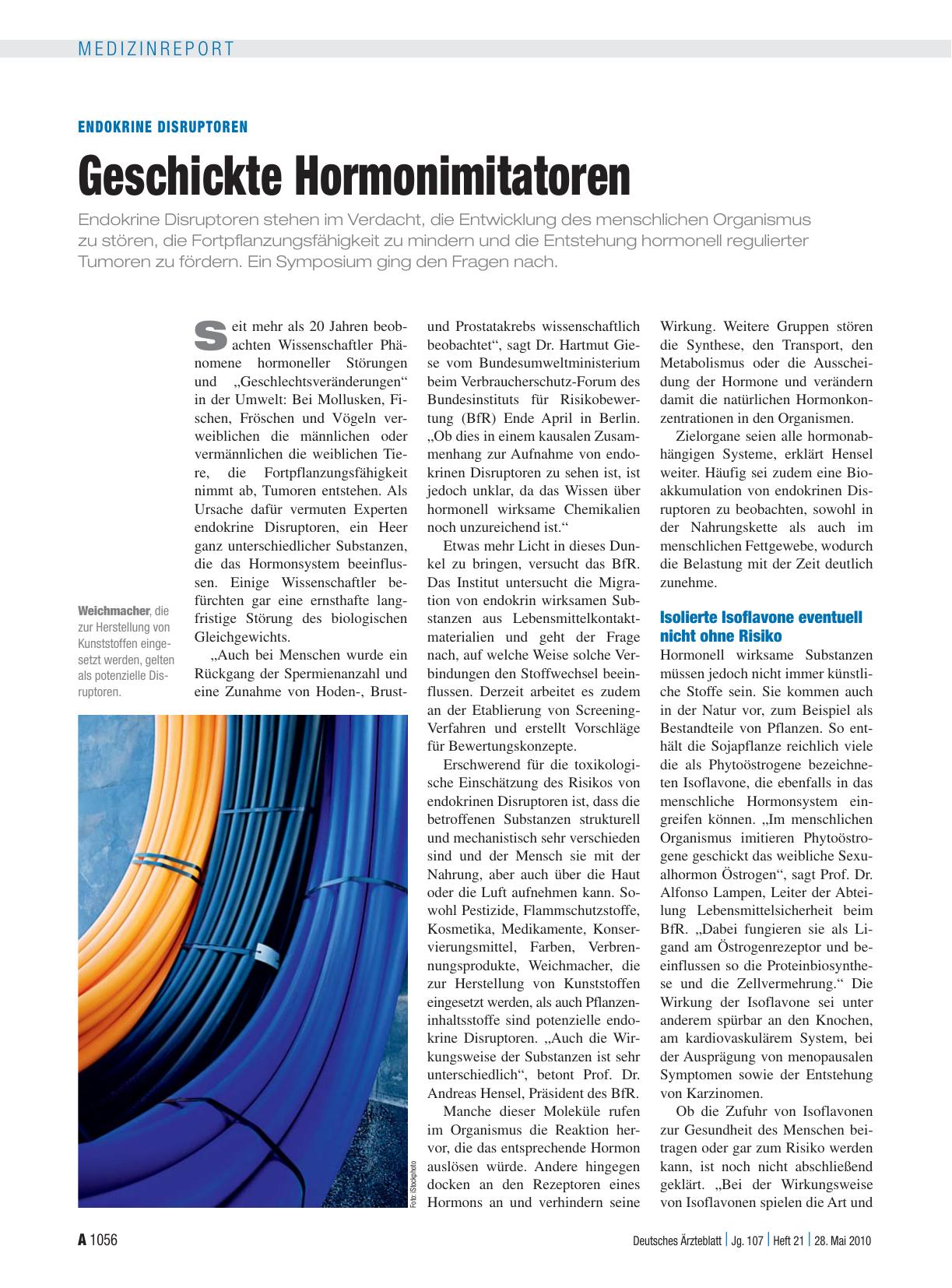 Vorschauseite 1: Endokrine Disruptoren: Geschickte Hormonimitatoren