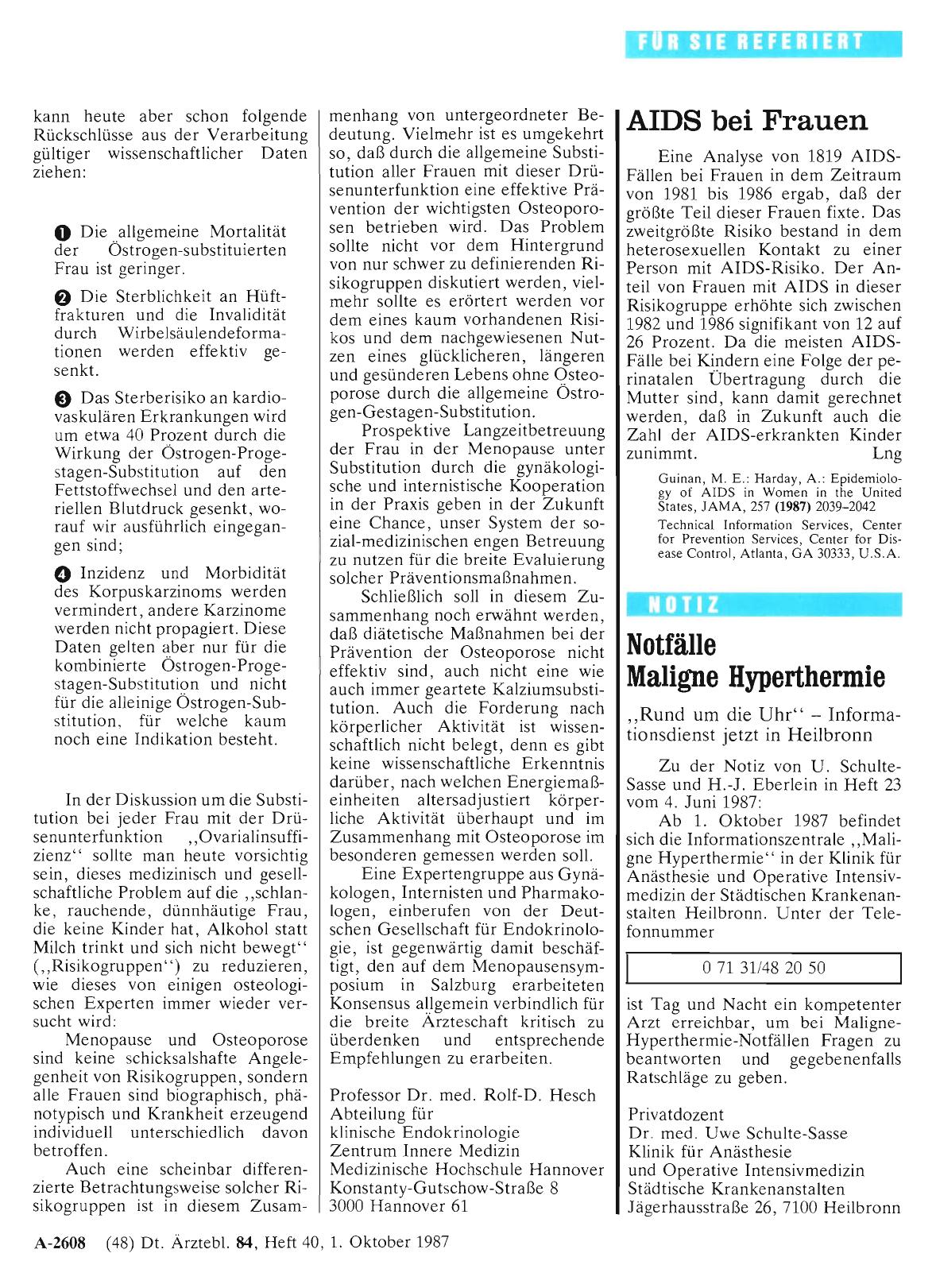 Vorschauseite 1: AIDS bei Frauen