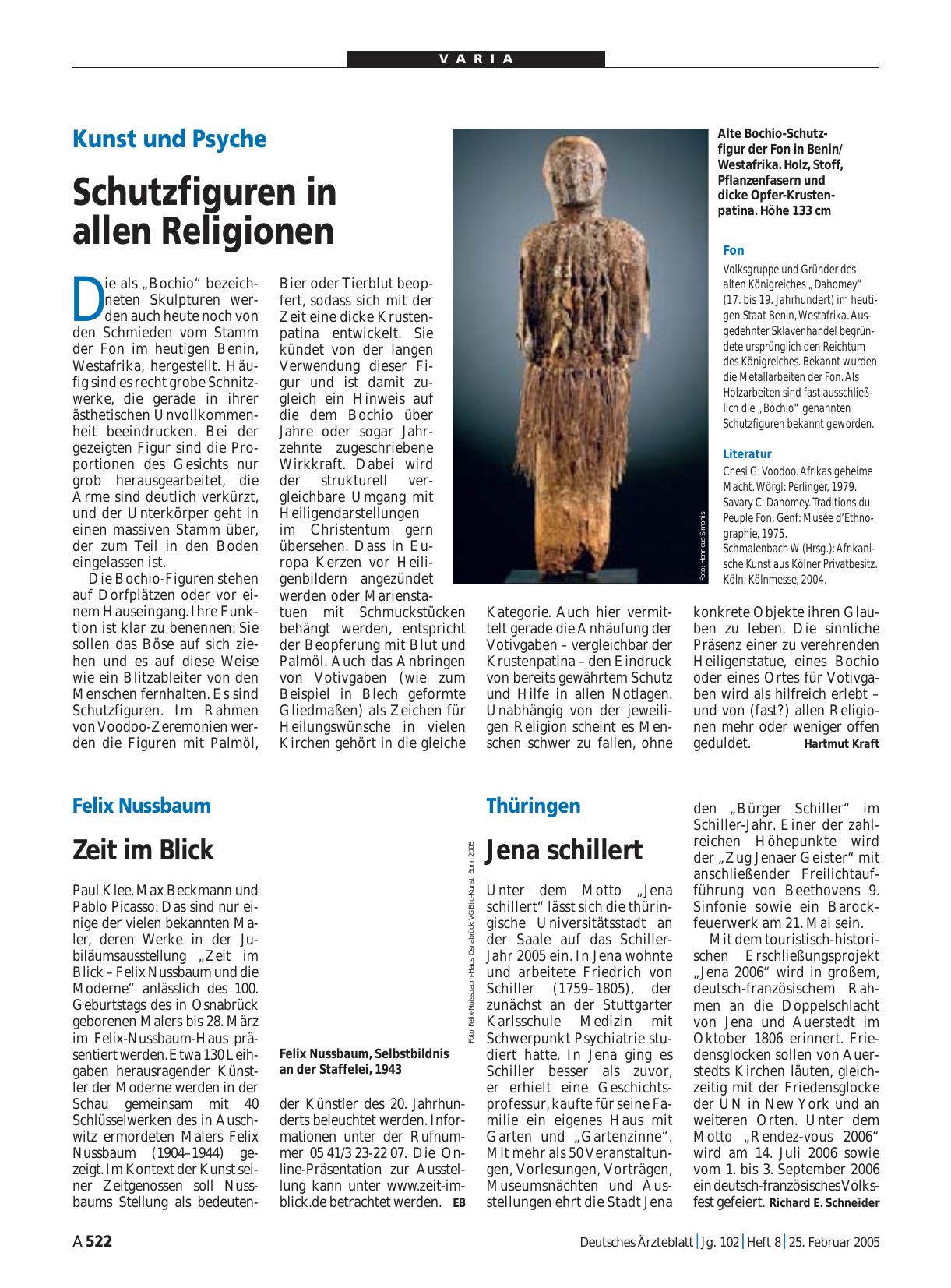 Vorschauseite 1: Felix Nussbaum: Zeit im Blick