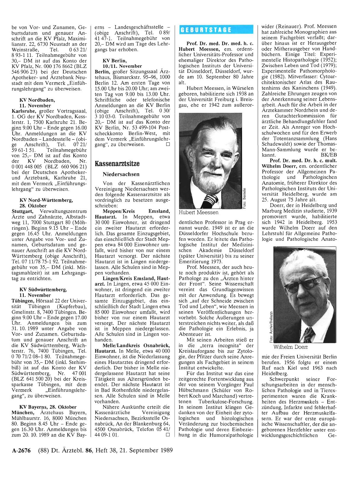 Vorschauseite 1: Kassenarztsitze