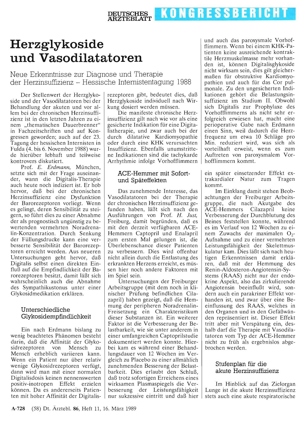 Vorschauseite 1: Herzglykoside und Vasodilatatoren