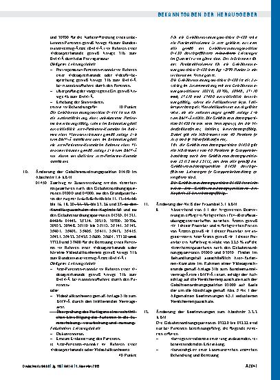 Vorschauseite 4: Beschluss des Bewertungsausschusses nach § 87 Abs. 1 Satz 1 SGB V in seiner 453. Sitzung (schriftliche Beschlussfassung): Teil A, Teil B
