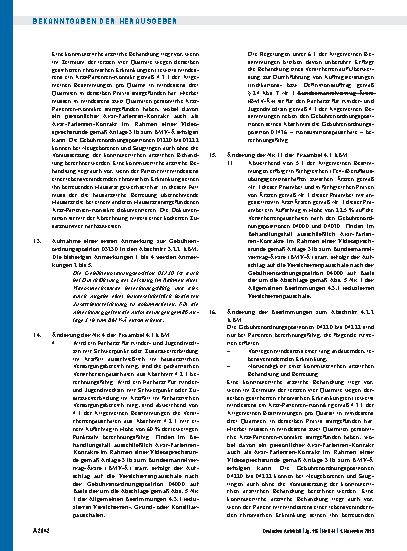 Vorschauseite 5: Beschluss des Bewertungsausschusses nach § 87 Abs. 1 Satz 1 SGB V in seiner 453. Sitzung (schriftliche Beschlussfassung): Teil A, Teil B